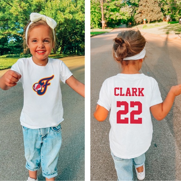 Caitlin Clark Toddler Tshirt Indiana Fever Tee Basketball Jersey - Picture 1 of 5